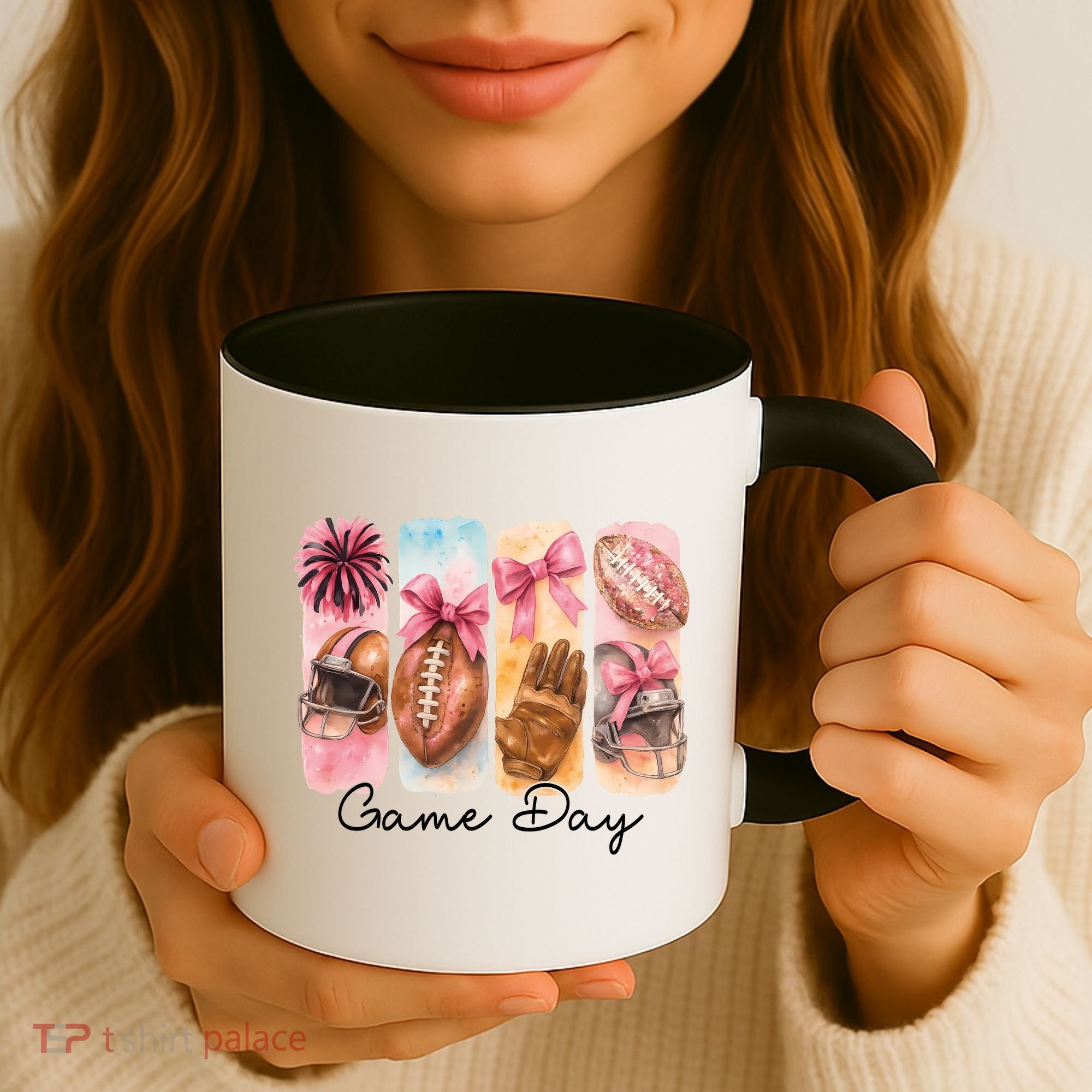 Football Game Day Fall Vibes Cute Autumn Coffee Mug