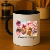 Football Game Day Fall Vibes Cute Autumn Coffee Mug thumb 4