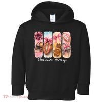 Football Game Day Fall Vibes Cute Autumn Toddler Hoodie thumb 0
