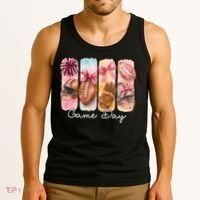 Football Game Day Fall Vibes Cute Autumn Tank Top thumb 3