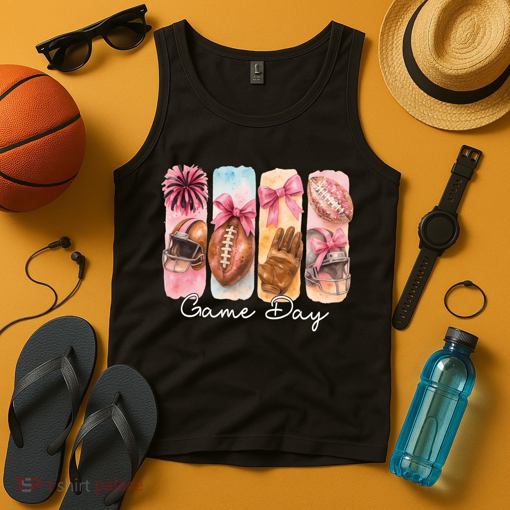 Football Game Day Fall Vibes Cute Autumn Tank Top
