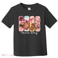 Football Game Day Fall Vibes Cute Autumn Toddler T-Shirt thumb 0