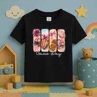 Football Game Day Fall Vibes Cute Autumn Toddler T-Shirt thumb 3