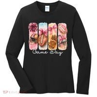 Football Game Day Fall Vibes Cute Autumn Women's Long Sleeve Shirt thumb 0