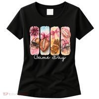 Football Game Day Fall Vibes Cute Autumn Women's T-Shirt thumb 0