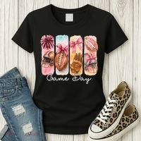 Football Game Day Fall Vibes Cute Autumn Women's T-Shirt thumb 3
