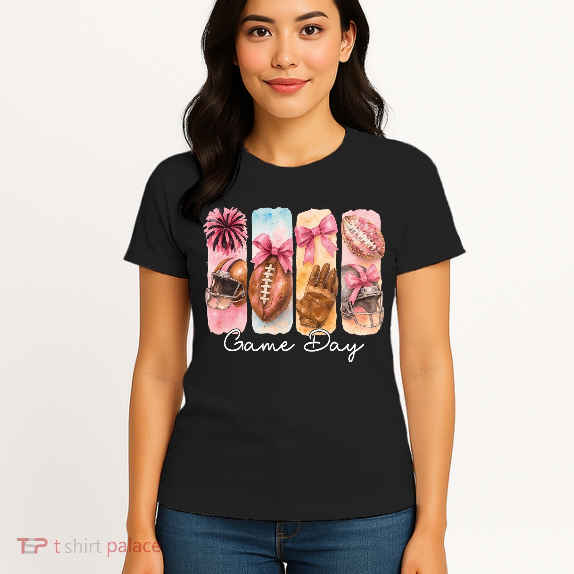 Football Game Day Fall Vibes Cute Autumn Women's T-Shirt