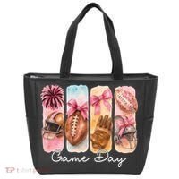 Football Game Day Fall Vibes Cute Autumn Tote Bag thumb 0