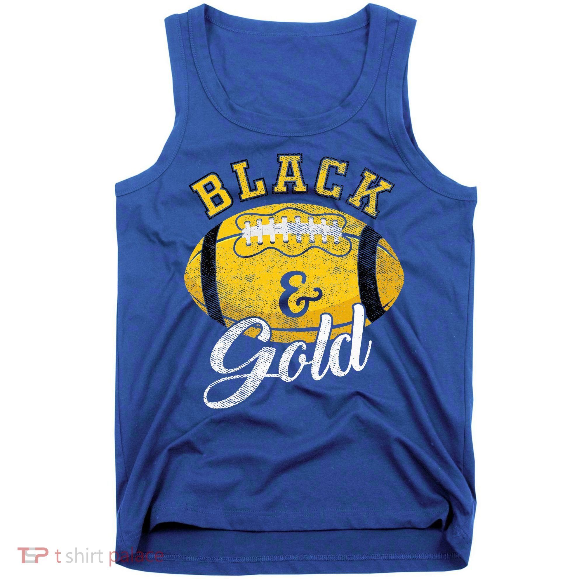 Football Game Day Black And Gold Costume For Football Lover Tank Top