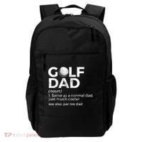 Funny Golf Dad Definition Golfing For Golfers Par Tee Dad Backpack thumb 0