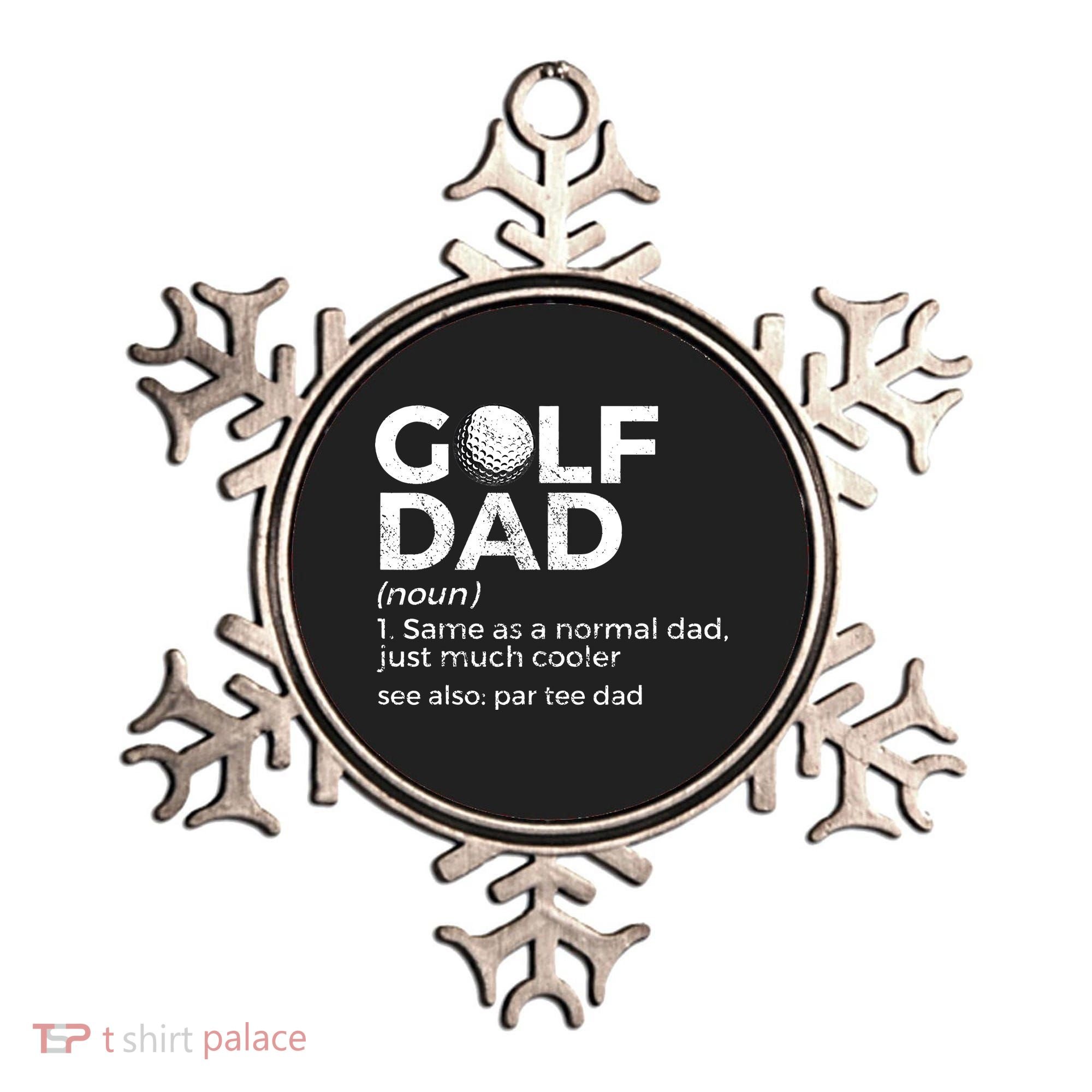 Funny Golf Dad Definition Golfing For Golfers Par Tee Dad Ornament