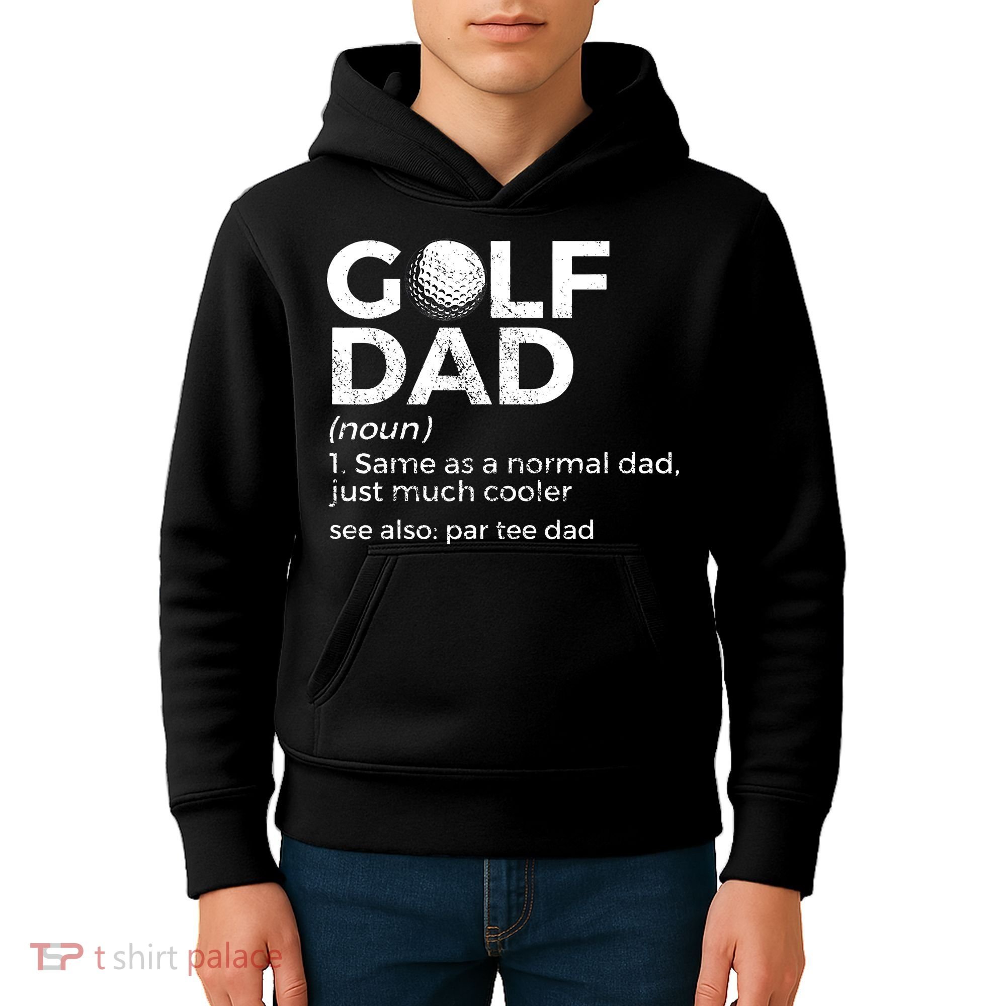 Funny Golf Dad Definition Golfing For Golfers Par Tee Dad Kids Hoodie
