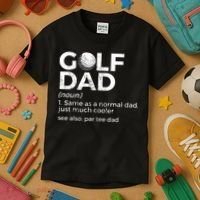 Funny Golf Dad Definition Golfing For Golfers Par Tee Dad Kids T-Shirt thumb 3