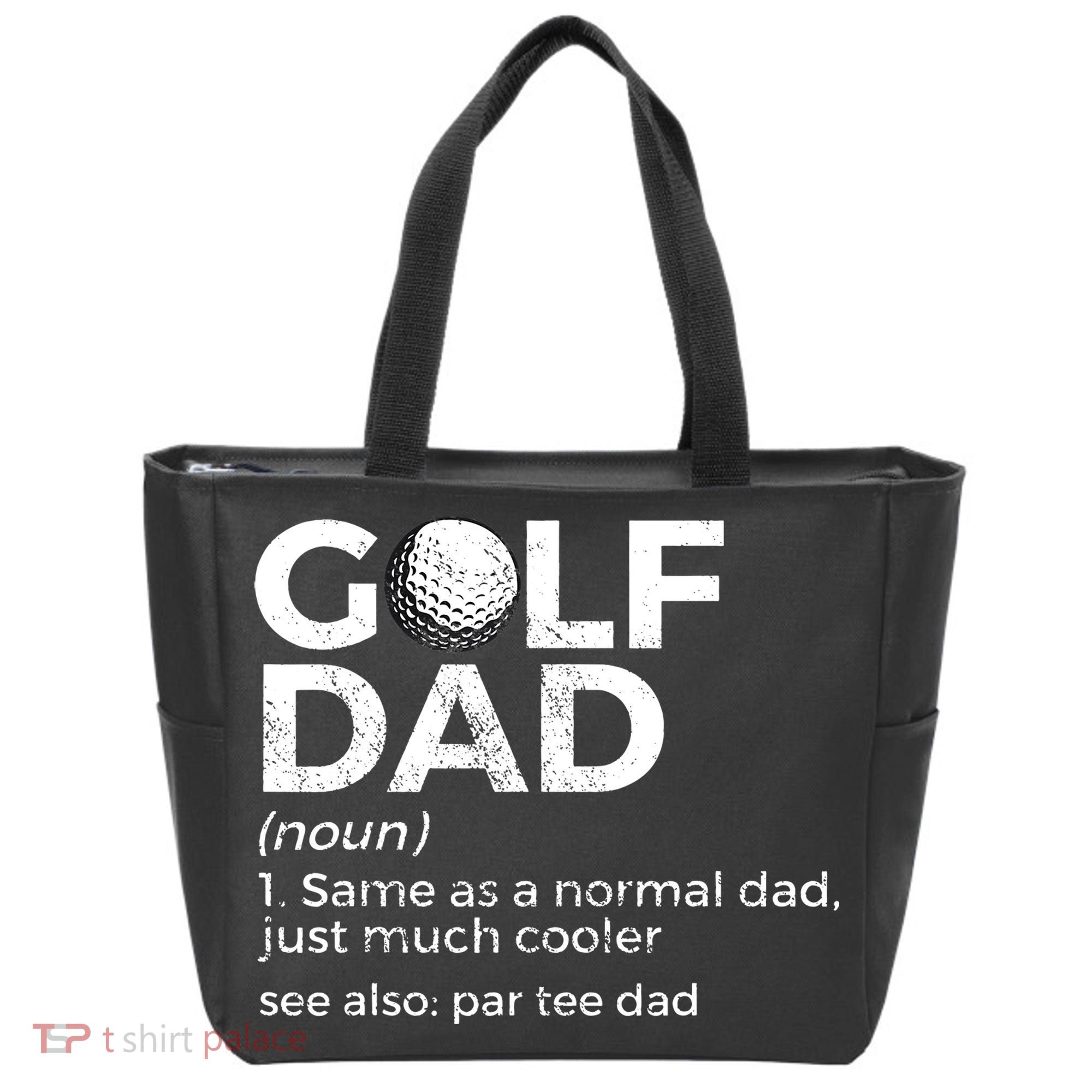 Funny Golf Dad Definition Golfing For Golfers Par Tee Dad Tote Bag