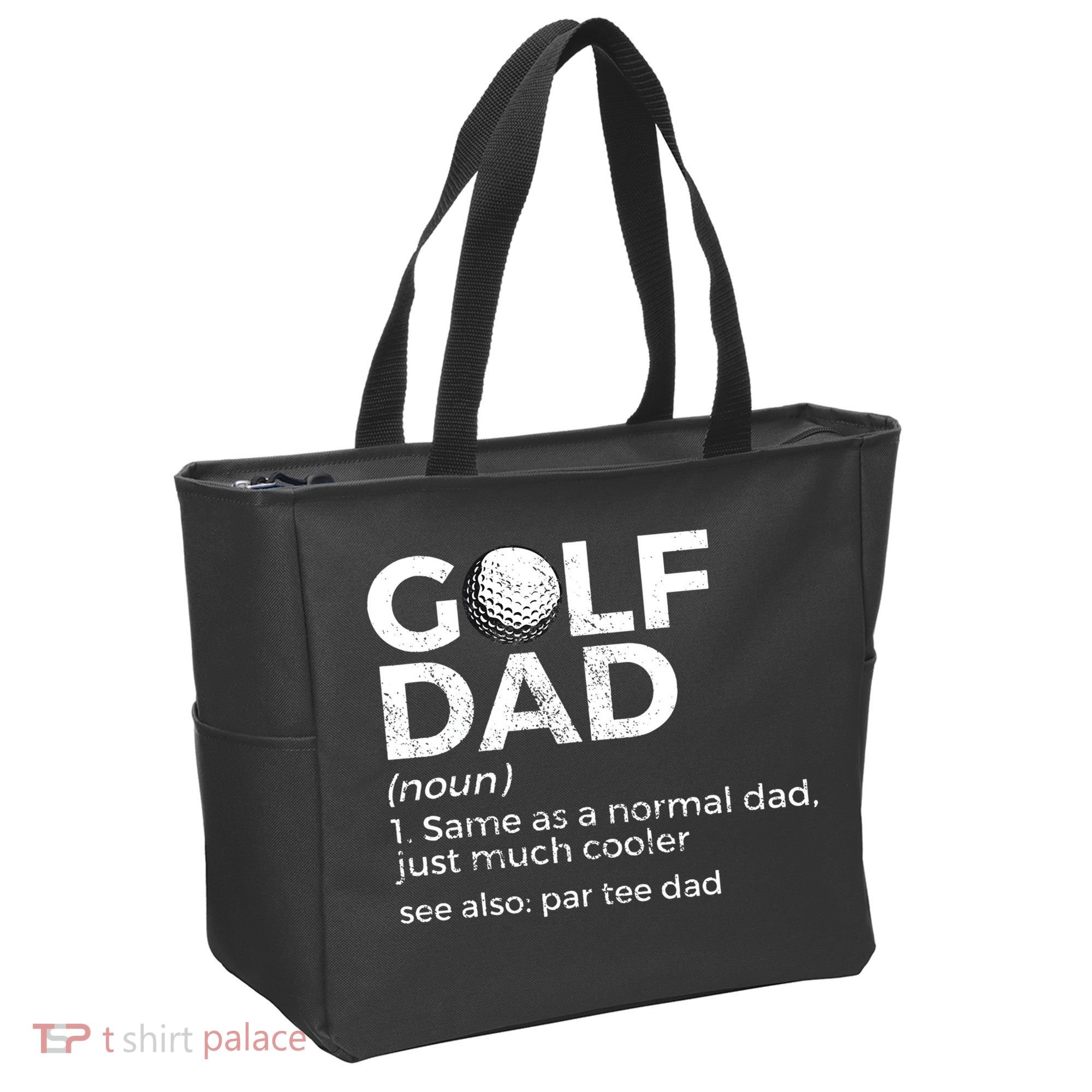 Funny Golf Dad Definition Golfing For Golfers Par Tee Dad Tote Bag