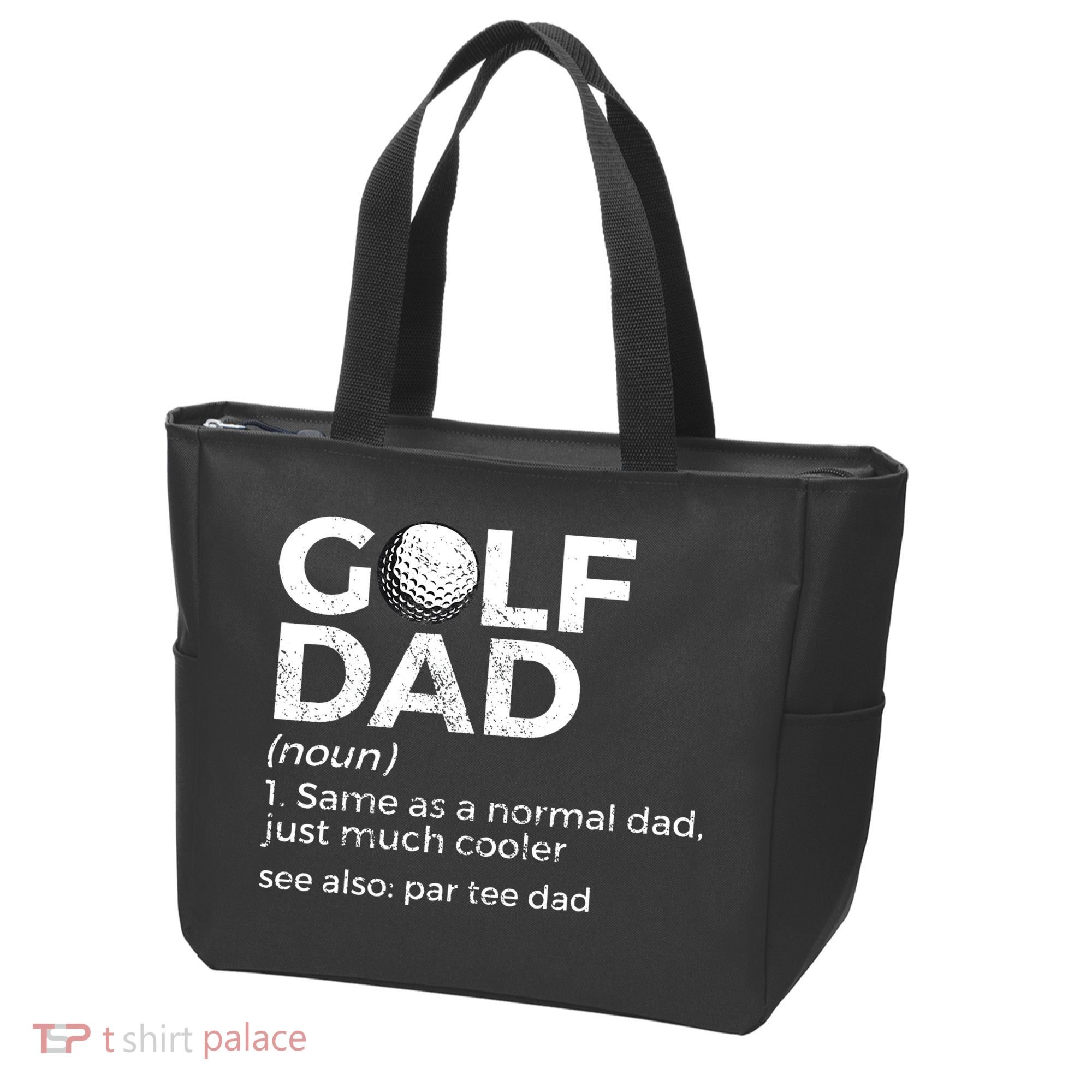 Funny Golf Dad Definition Golfing For Golfers Par Tee Dad Tote Bag