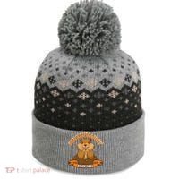 Funny Groundhog Day Phil Cute Ground Hog Punxsutawney The Baniff Cuffed Pom Beanie thumb 0