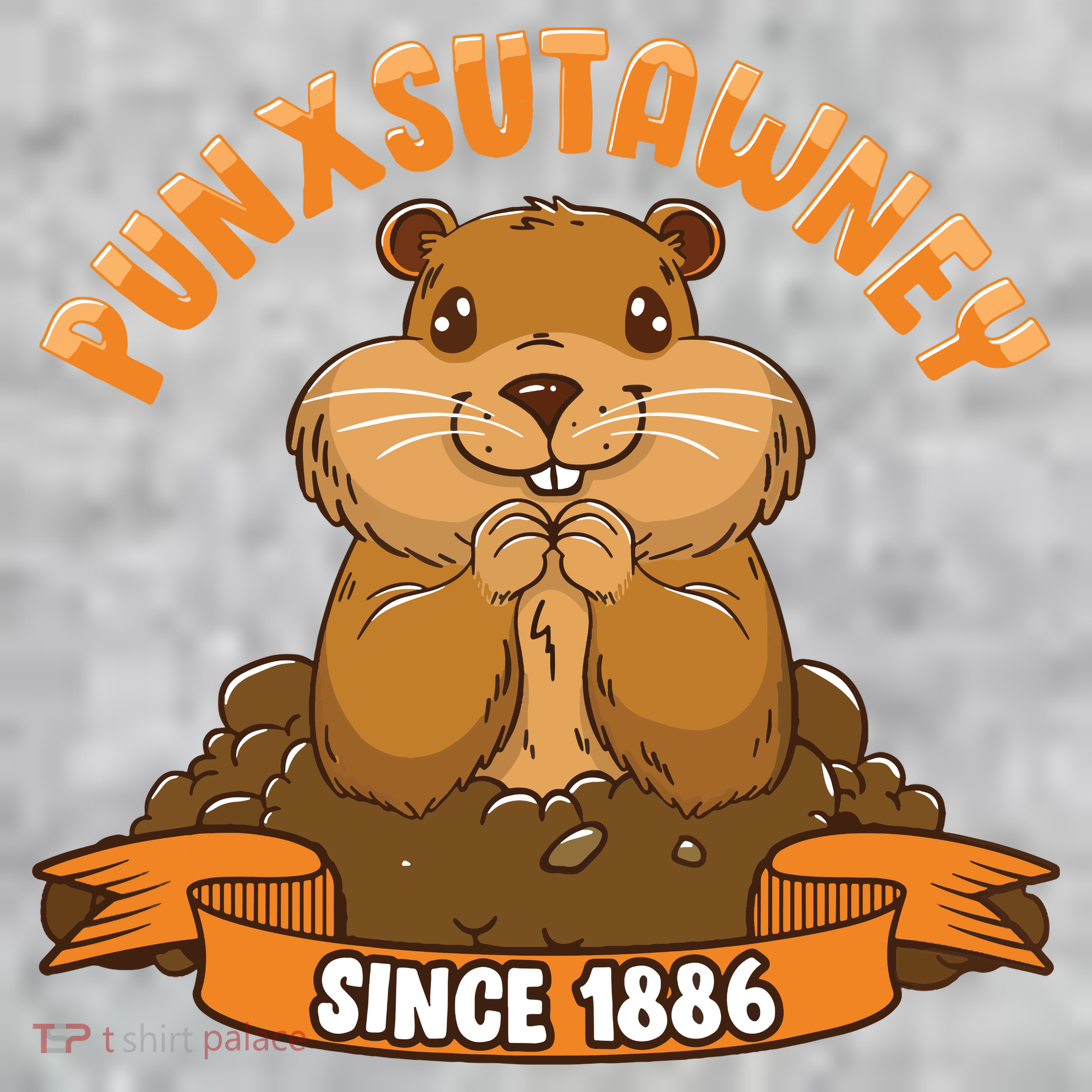 Funny Groundhog Day Phil Cute Ground Hog Punxsutawney The Baniff Cuffed Pom Beanie