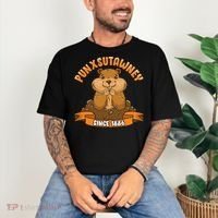 Funny Groundhog Day Phil Cute Ground Hog Punxsutawney Comfort Colors T-Shirt thumb 3