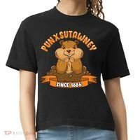 Funny Groundhog Day Phil Cute Ground Hog Punxsutawney Comfort Colors Boxy T-Shirt thumb 0