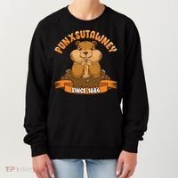 Funny Groundhog Day Phil Cute Ground Hog Punxsutawney Women's Sweatshirt thumb 0