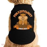 Funny Groundhog Day Phil Cute Ground Hog Punxsutawney Doggie Tank thumb 0