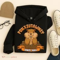 Funny Groundhog Day Phil Cute Ground Hog Punxsutawney Hoodie thumb 4