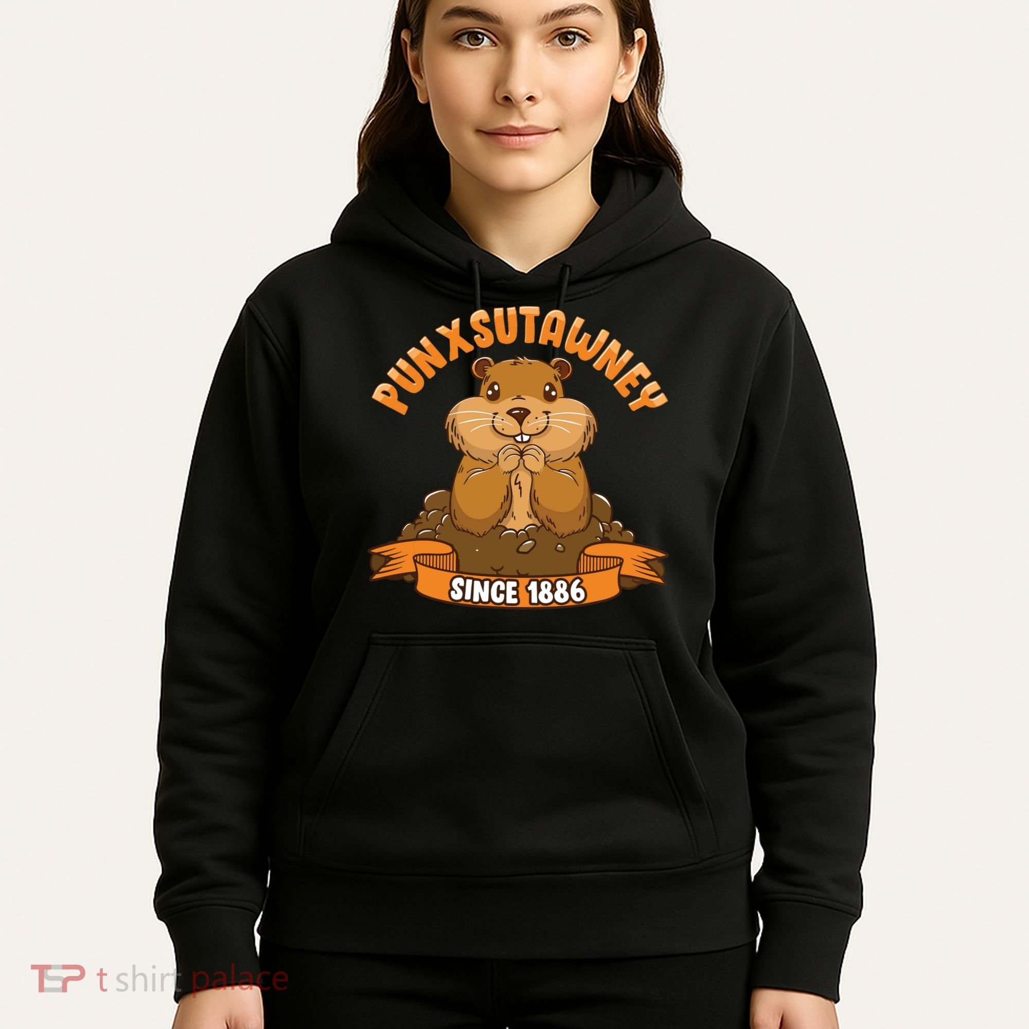 Funny Groundhog Day Phil Cute Ground Hog Punxsutawney Hoodie