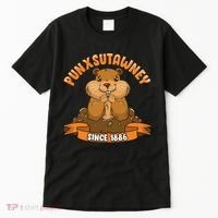 Funny Groundhog Day Phil Cute Ground Hog Punxsutawney Tall T-Shirt thumb 0