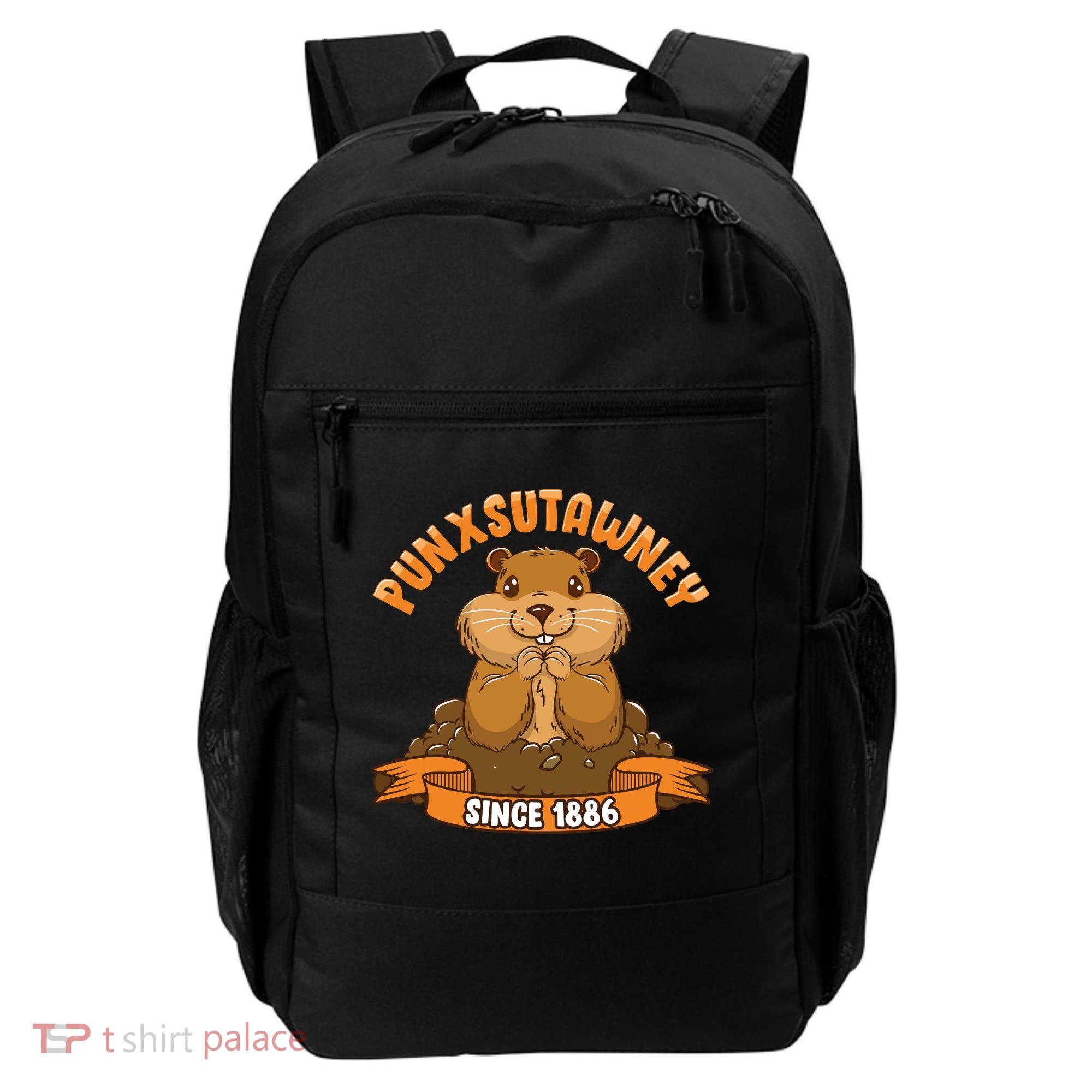 Funny Groundhog Day Phil Cute Ground Hog Punxsutawney Backpack