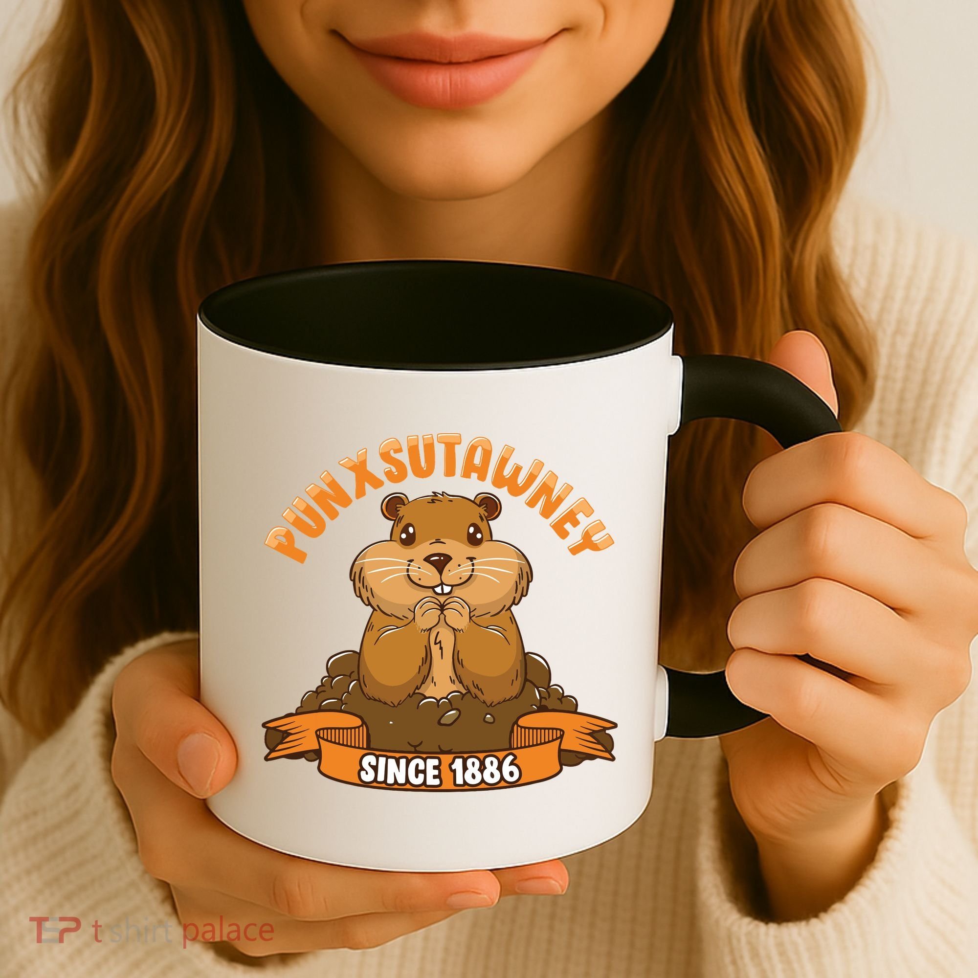 Funny Groundhog Day Phil Cute Ground Hog Punxsutawney Coffee Mug