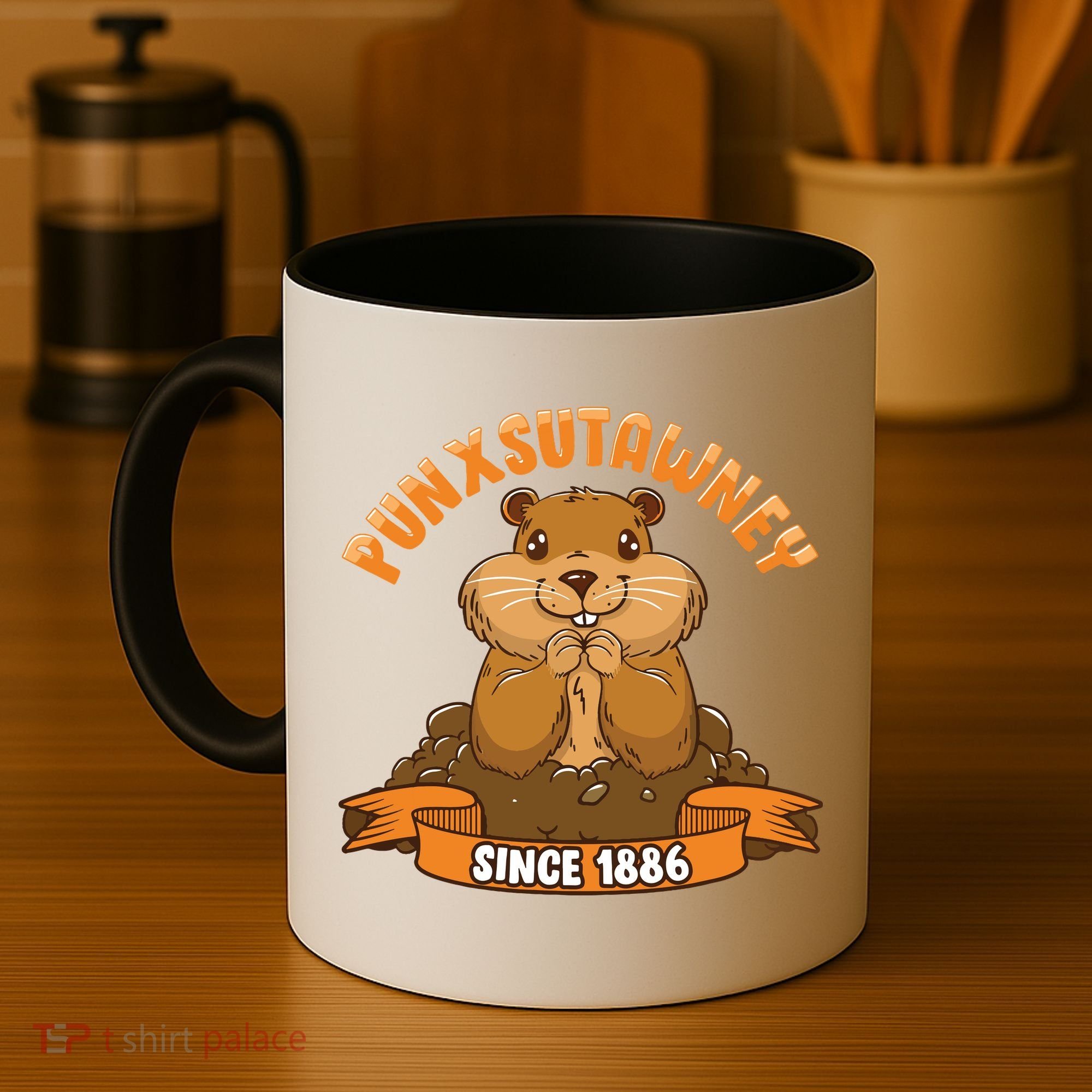 Funny Groundhog Day Phil Cute Ground Hog Punxsutawney Coffee Mug