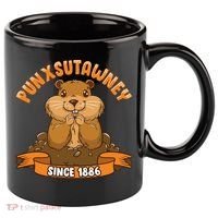 Funny Groundhog Day Phil Cute Ground Hog Punxsutawney 11oz C Handle Ceramic Mug thumb 0