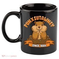 Funny Groundhog Day Phil Cute Ground Hog Punxsutawney 11oz C Handle Ceramic Mug thumb 2