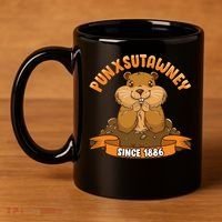 Funny Groundhog Day Phil Cute Ground Hog Punxsutawney 11oz C Handle Ceramic Mug thumb 4