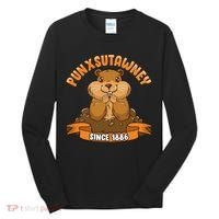 Funny Groundhog Day Phil Cute Ground Hog Punxsutawney Tall Long Sleeve Shirt thumb 0