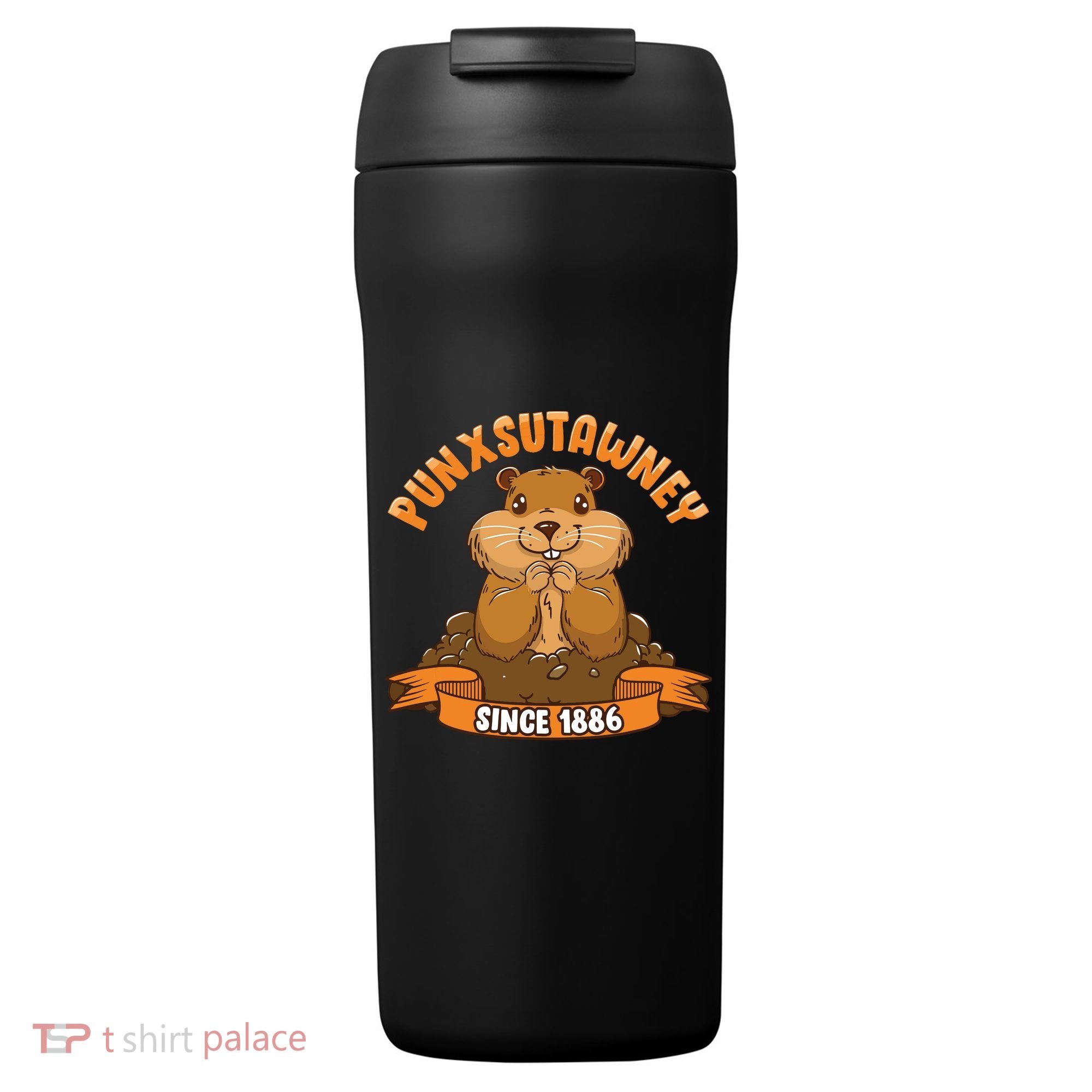 Funny Groundhog Day Phil Cute Ground Hog Punxsutawney 24oz Duet Stainless Steel Tumbler