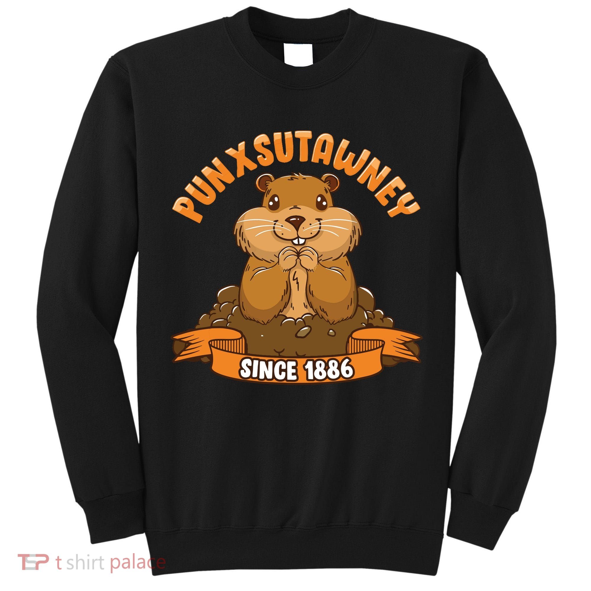 Funny Groundhog Day Phil Cute Ground Hog Punxsutawney Tall Sweatshirt