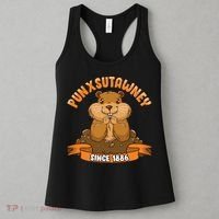 Funny Groundhog Day Phil Cute Ground Hog Punxsutawney Women's Tank Top thumb 3