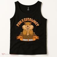 Funny Groundhog Day Phil Cute Ground Hog Punxsutawney Tank Top thumb 2