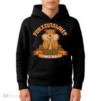 Funny Groundhog Day Phil Cute Ground Hog Punxsutawney Kids Hoodie thumb 4
