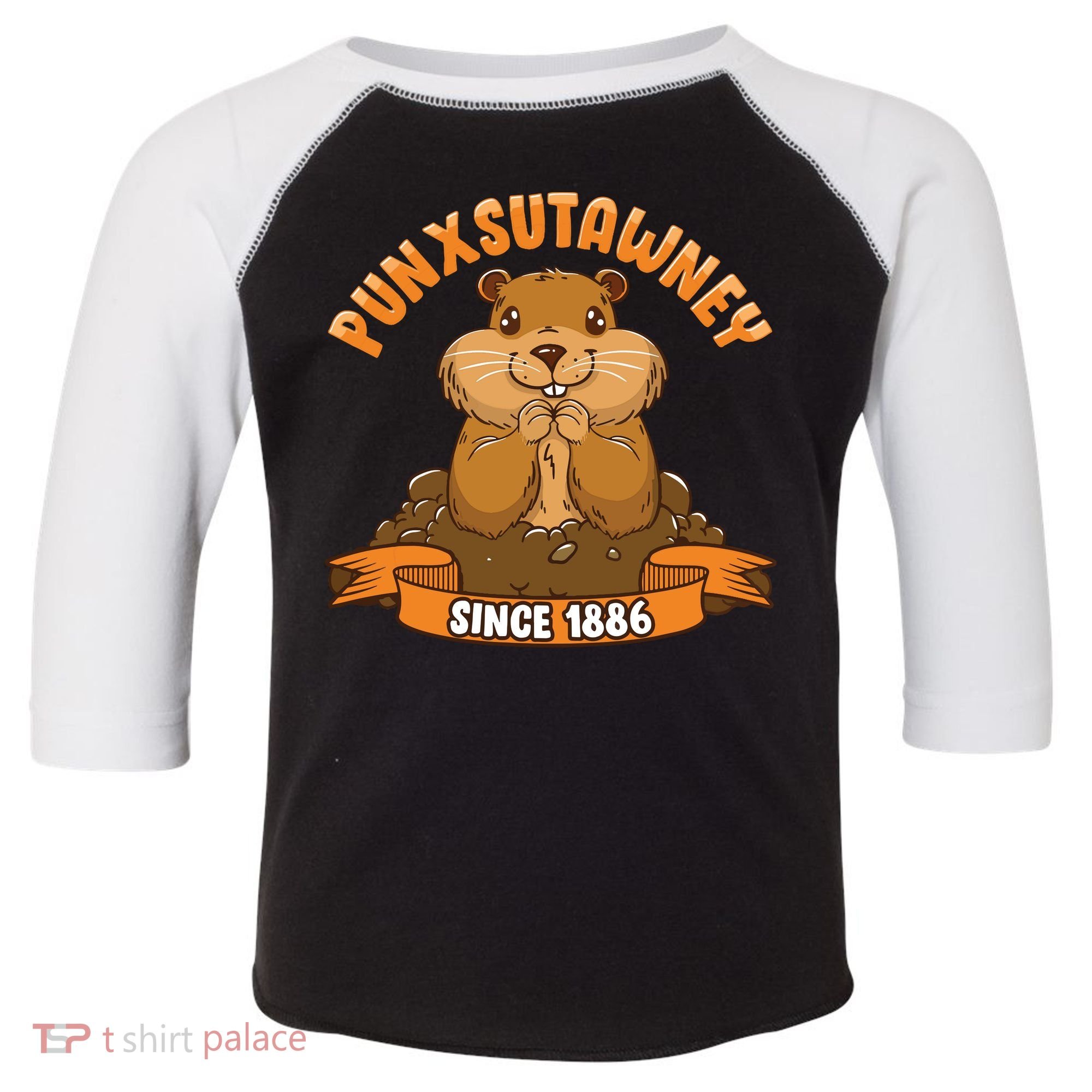 Funny Groundhog Day Phil Cute Ground Hog Punxsutawney Toddler Fine Jersey T-Shirt
