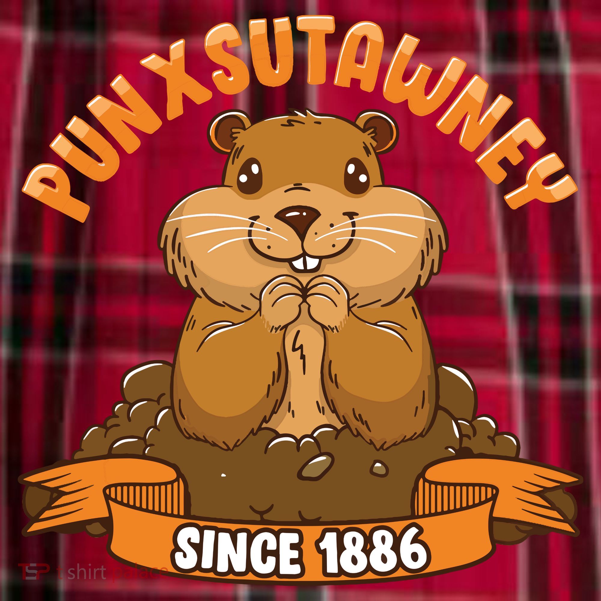 Funny Groundhog Day Phil Cute Ground Hog Punxsutawney Men's Flannel Plaid Pajama Pants