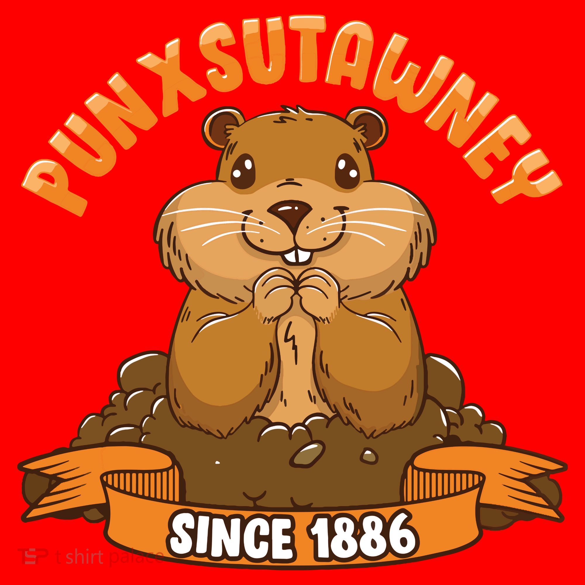 Funny Groundhog Day Phil Cute Ground Hog Punxsutawney Santa Hat