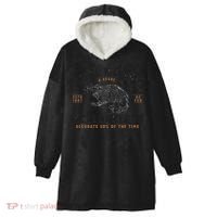 Funny Groundhog Day Shirts Groundhog Meteorology Hooded Wearable Blanket thumb 0