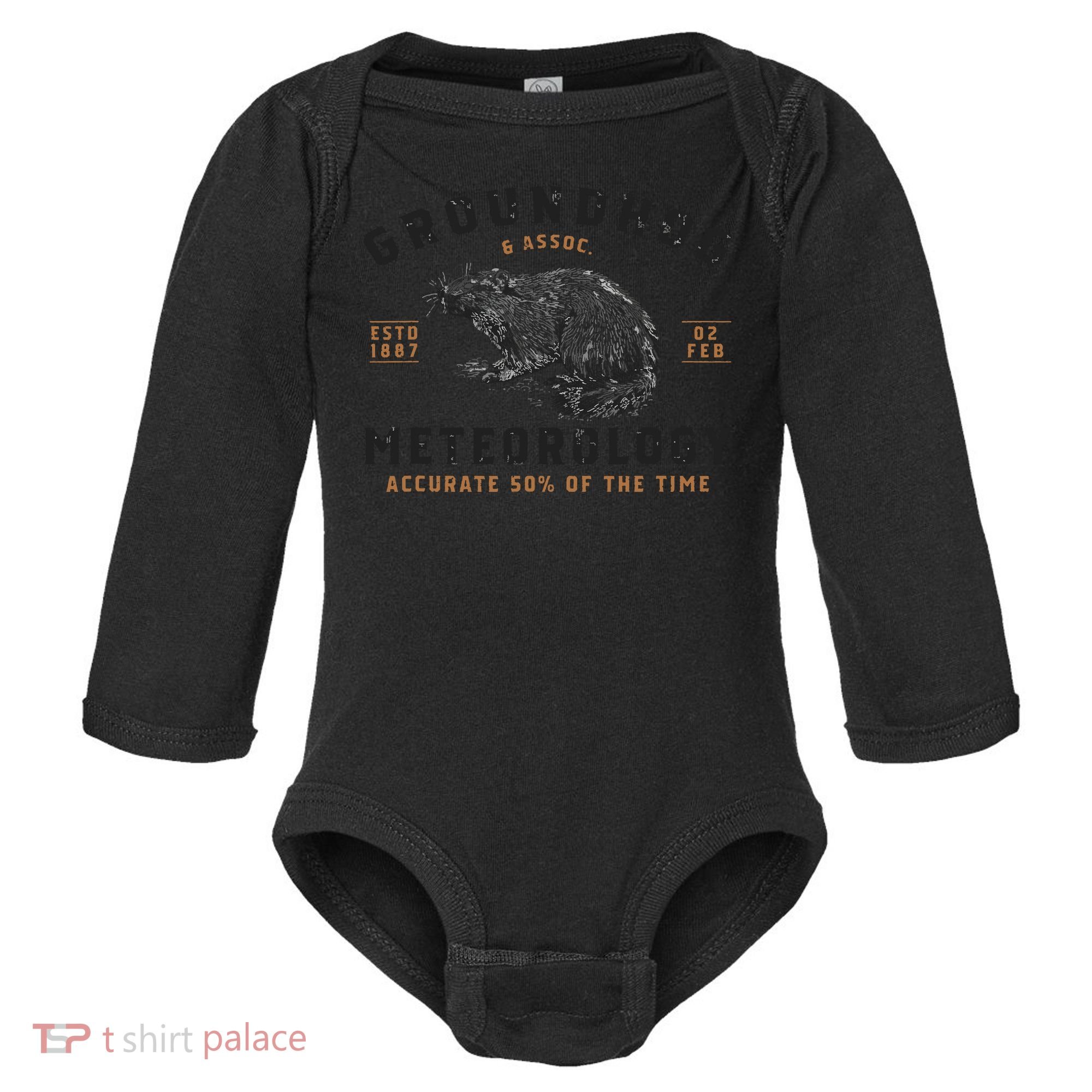 Funny Groundhog Day Shirts Groundhog Meteorology Baby Long Sleeve Bodysuit