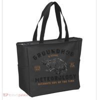 Funny Groundhog Day Shirts Groundhog Meteorology Tote Bag thumb 2