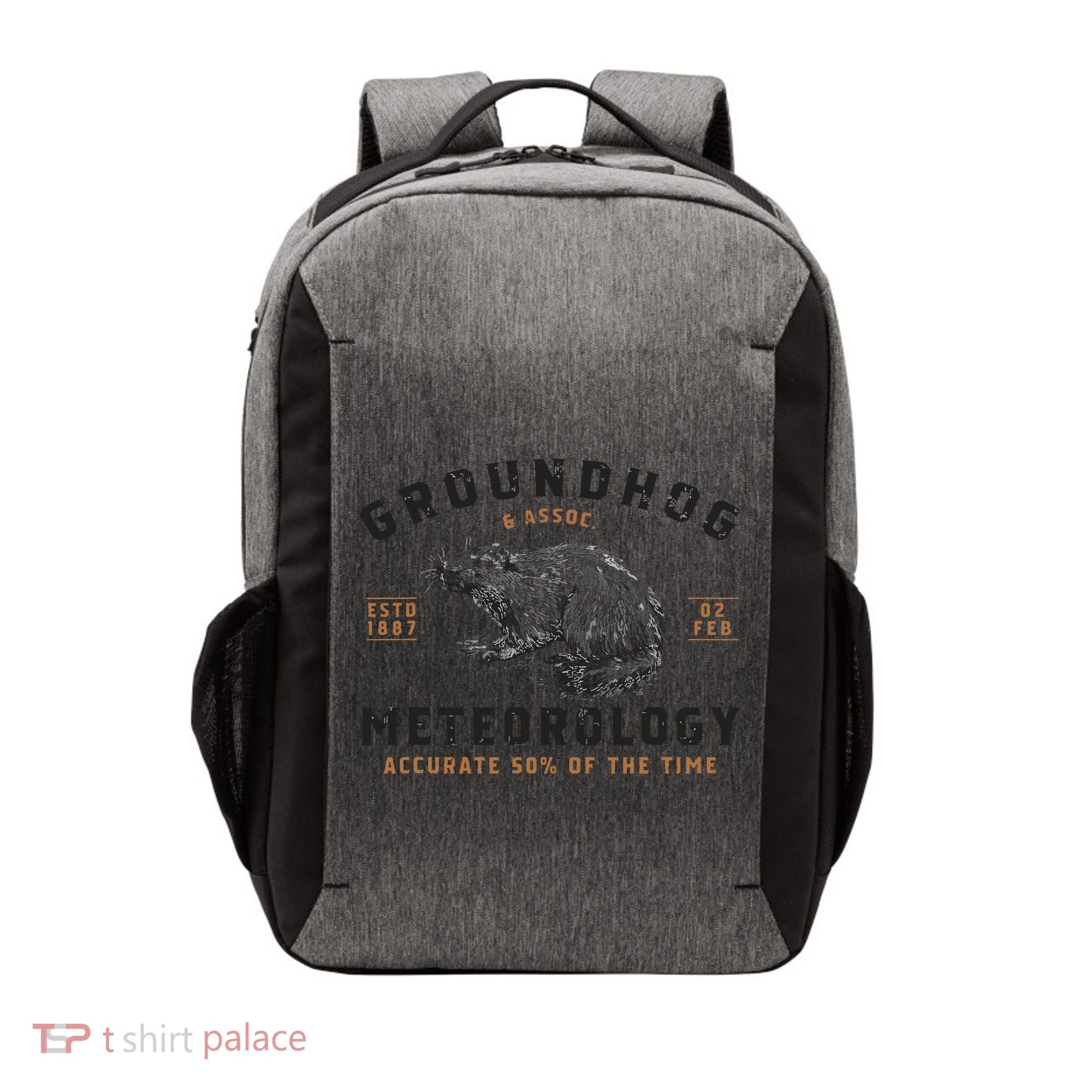 Funny Groundhog Day Shirts Groundhog Meteorology Vector Backpack