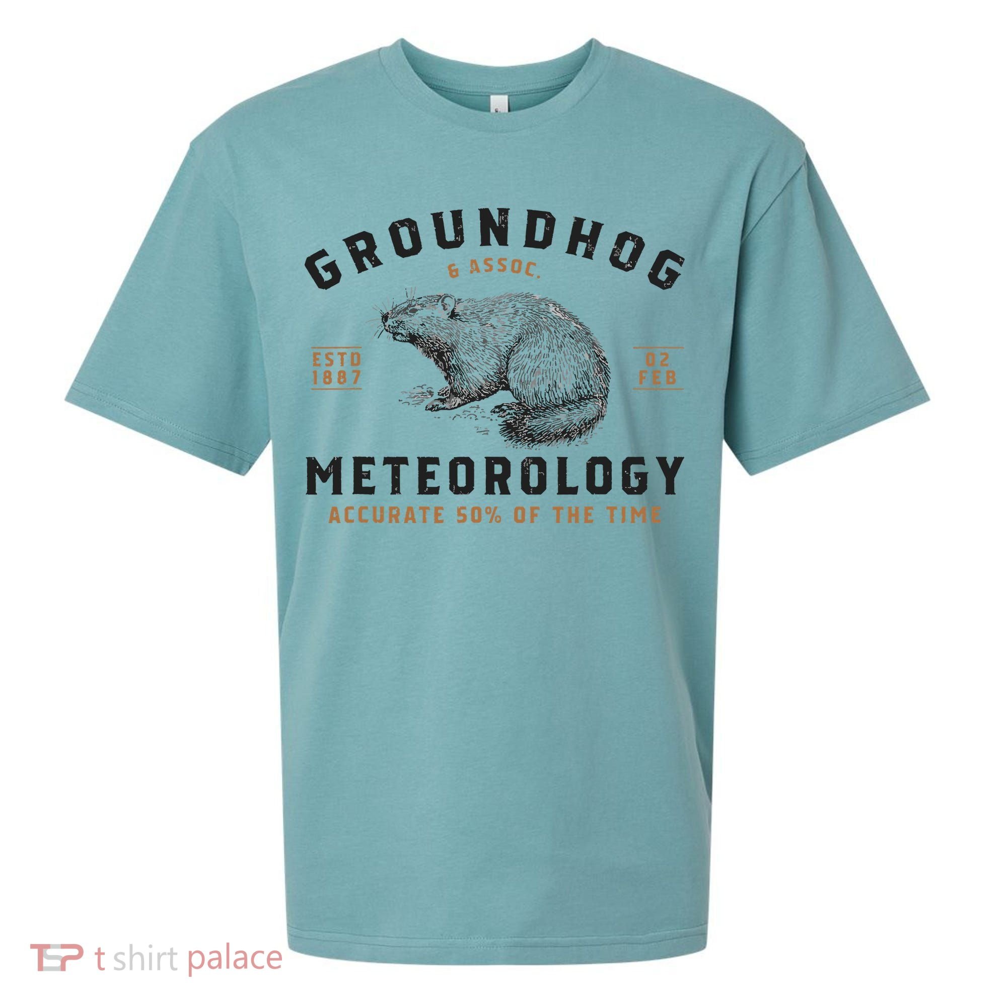 Funny Groundhog Day Shirts Groundhog Meteorology Sueded Cloud Jersey T-Shirt
