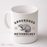 Funny Groundhog Day Shirts Groundhog Meteorology Coffee Mug thumb 0